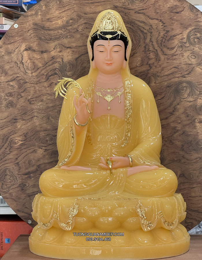 Tượng Quan Âm Thạch Anh QA-017