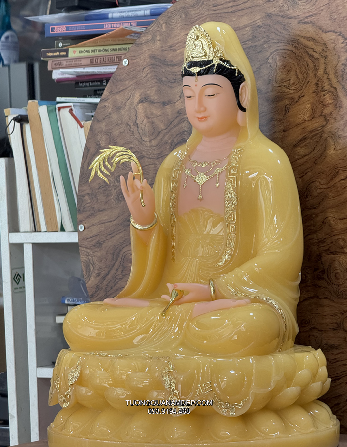Tượng Quan Âm Thạch Anh QA-017