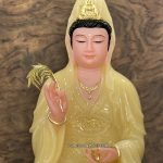 Tượng Quan Âm bằng bột đá thạch anh mã số QA-019