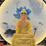 Tượng Quan Âm Vàng Ngọc Thạch Anh QA-015