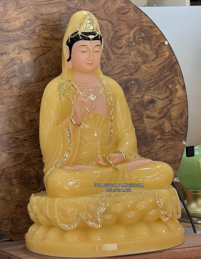 Tượng Quan Âm Thạch Anh QA-017